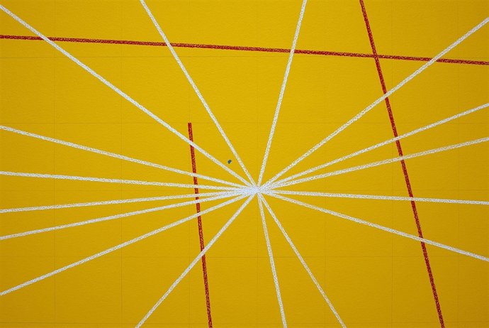 Una de las obras de la exposición de Sol Lewitt