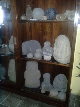 Piezas arqueológicas halladas en redada