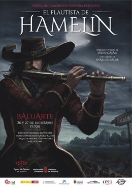 Cartél de la ópera 'El Flautista de Hamelin'