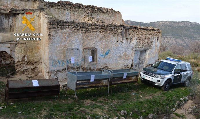 Efectos recuperados de robos en yeste