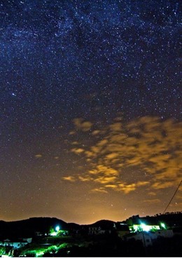Imagen del cielo nocturno en la Sierra Sur de Jaén.