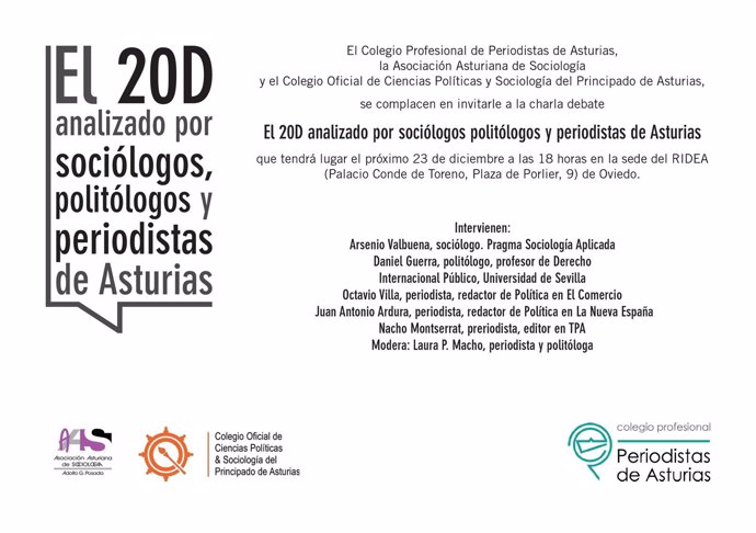 El 20D analizado por sociólogos, politólogos y periodistas de Asturias