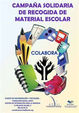 Campaña de recogida de material escolar