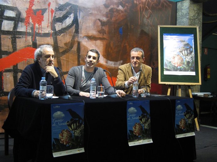 Gay, Jiménez y Rivarés han presentado la obra este lunes en el Principal