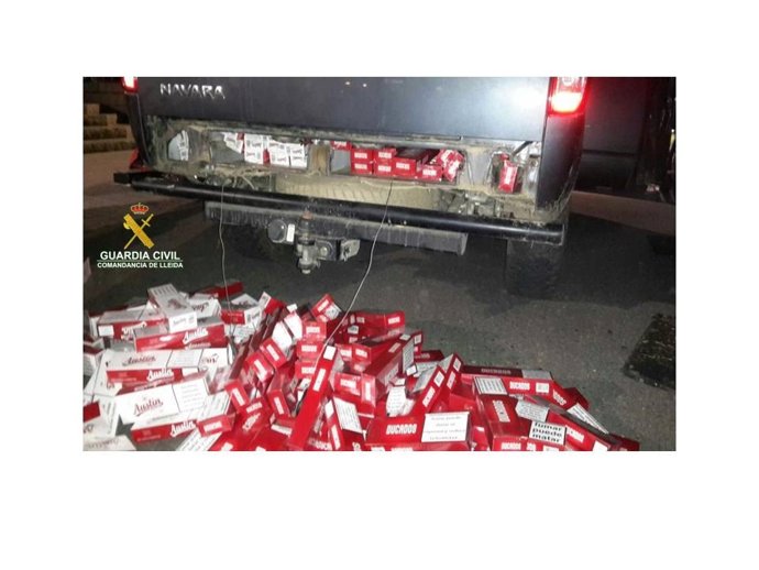 Un detenido en Adrall (Lleida) con tabaco de contrabando valorado en 20.000€