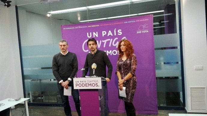 Rueda de prensa de Podemos tras las elecciones