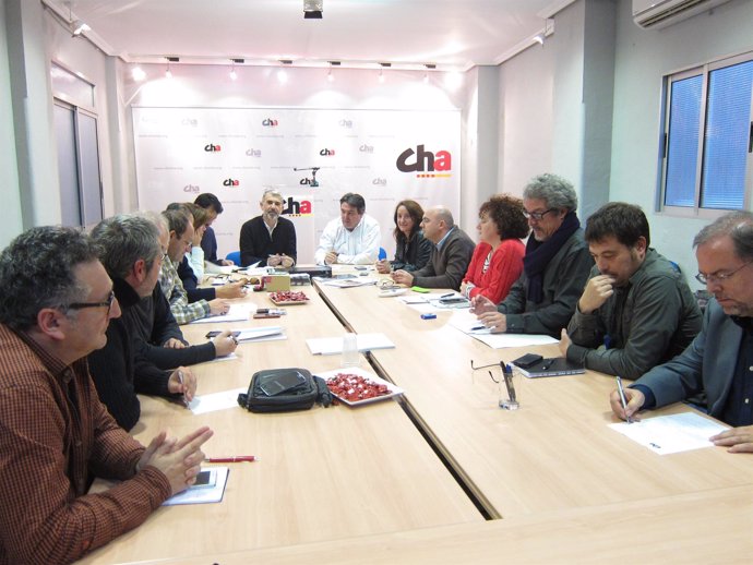 Consello Nazional de CHA, celebrado esta tarde en Zaragoza