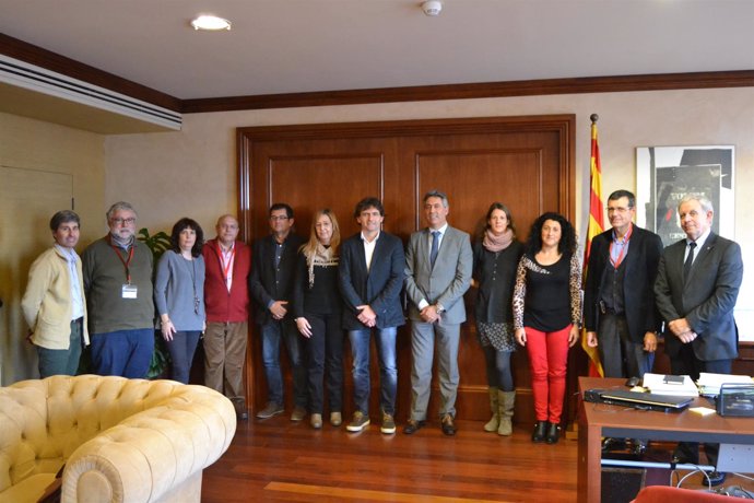 El conseller Ciuraneta con representantes de las DOP y las IGP