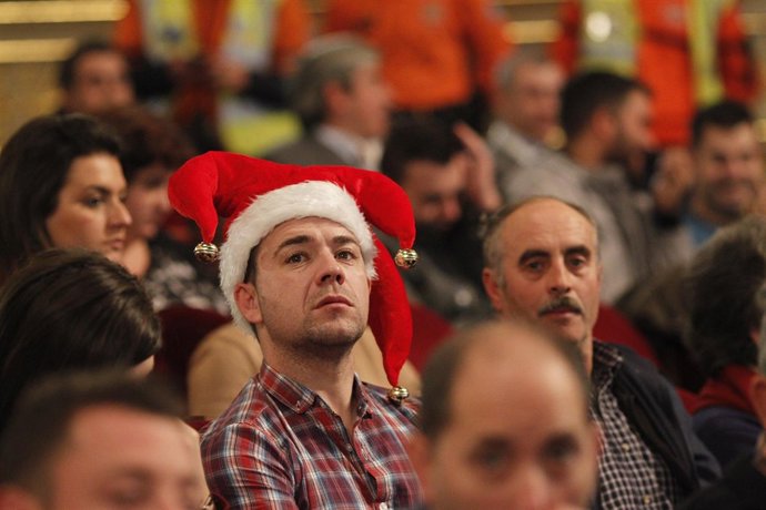 Ambiente Teatro Real Lotería de Navidad, Sorteo