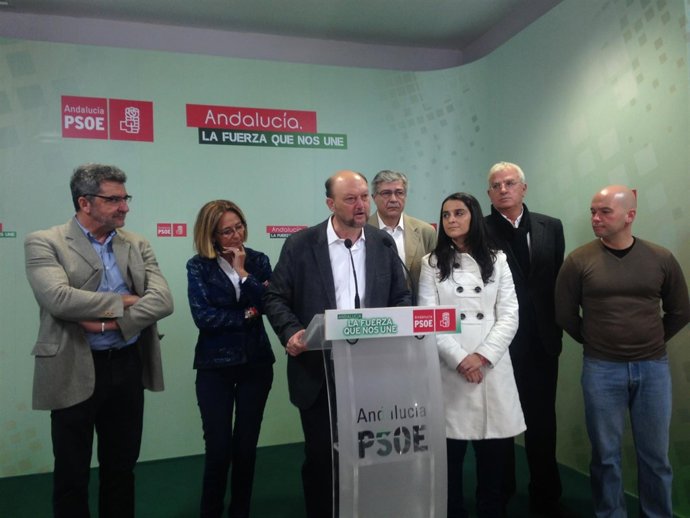 Rueda de prensa de los socialistas.