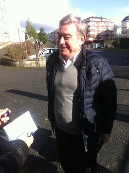 El presidente del PP de Lugo, José Manuel Barreiro, este domingo