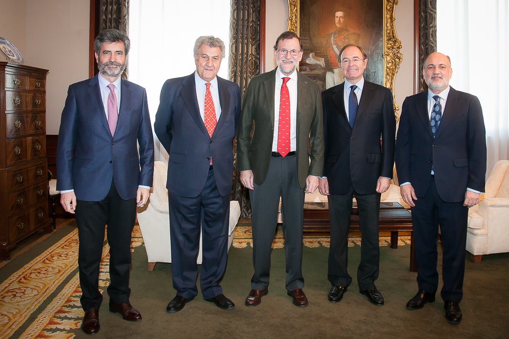 Mariano Rajoy y Jesús Posada. Congreso de los Diputados. Día Constitución