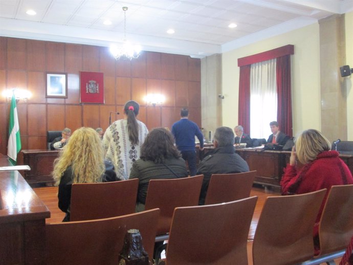 Los acusados durante el juicio celebrado en la Audiencia de Jaén