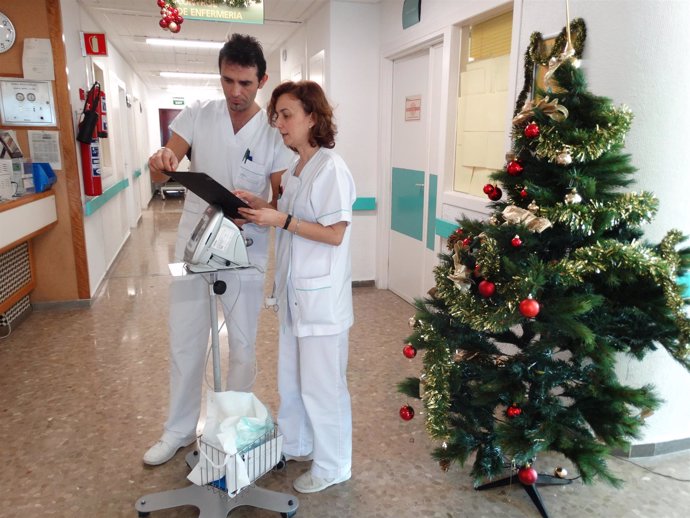 Navidad, hospital