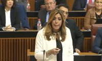 Susana Díaz recuerda a Podemos que el PSOE-A le aventaja en 15 puntos y 600.000 votos en Andalucía