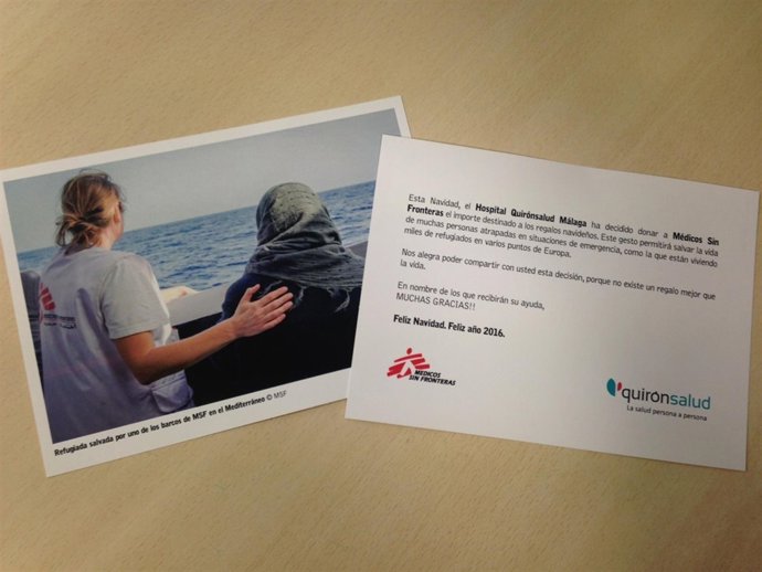 Quirónsalud málaga donativo refugiados médicos sin fronteras