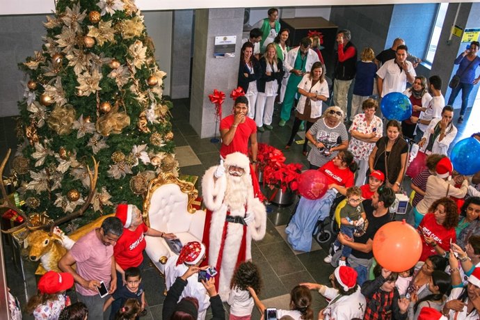 Papá Noel visita La Candelaria