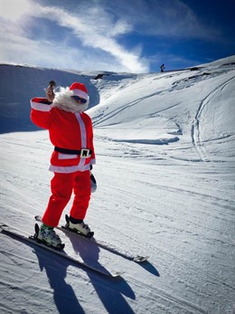 Papá Noel en Aramón Cerler