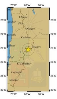 Un terremoto de 5,5 sacude la región chilena de Antofagasta