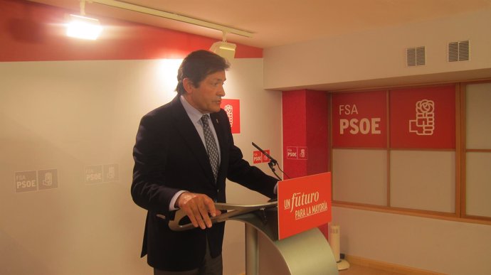 Javier Fernández, en rueda de prensa. 