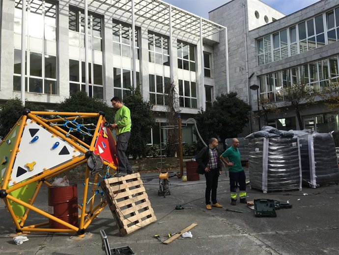 El nuevo parque infantil en La Inmobiliaria