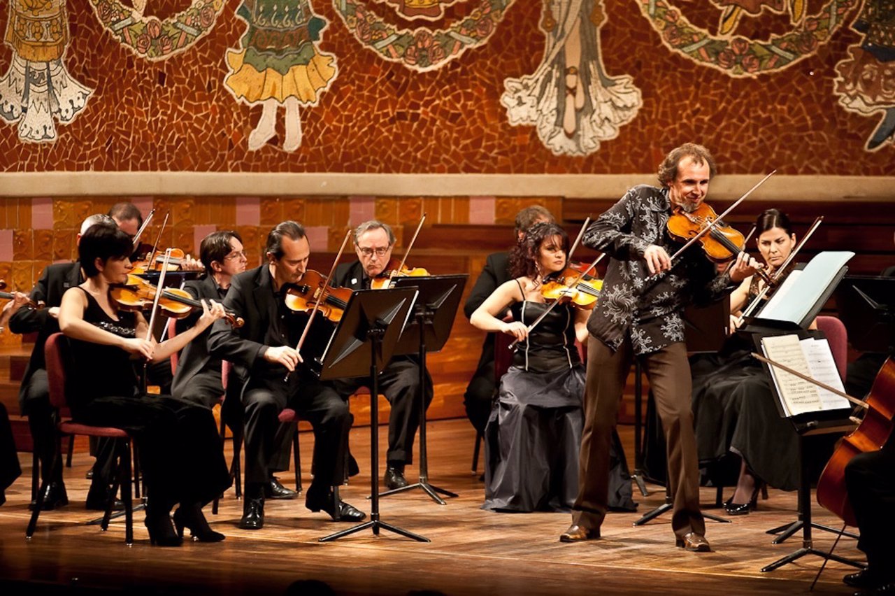 El violinista Gilles Apap en una actuación en el Palau de la Música Catalana 