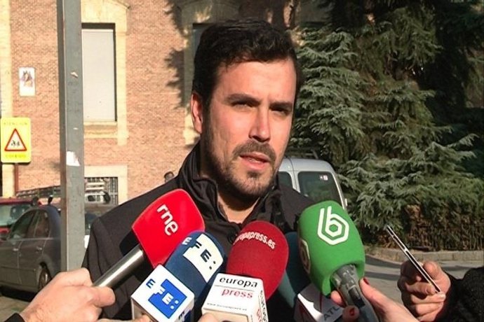  El Candidato De IU-Unidad Popular, Alberto Garzón, 
