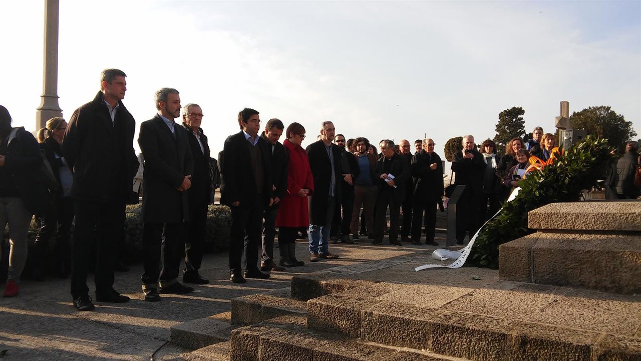 El teniente de alcalde Gerardo Pisarello en el homenaje al presidente Macià