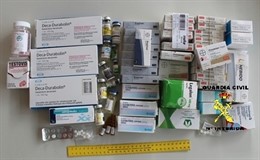 Anabolizantes incautados. 