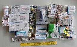 Anabolizantes incautados. 