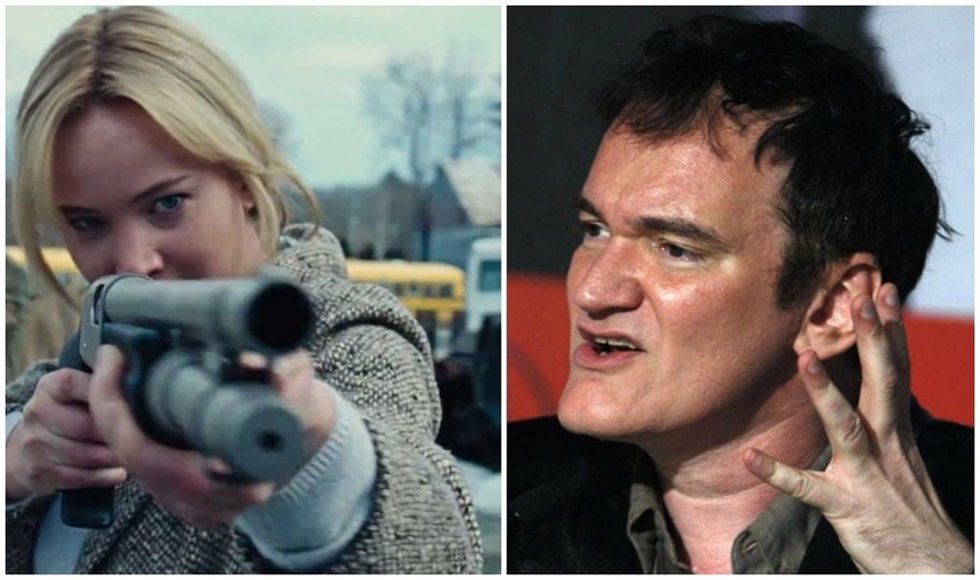 Jennifer Lawrence y Quentin Tarantino