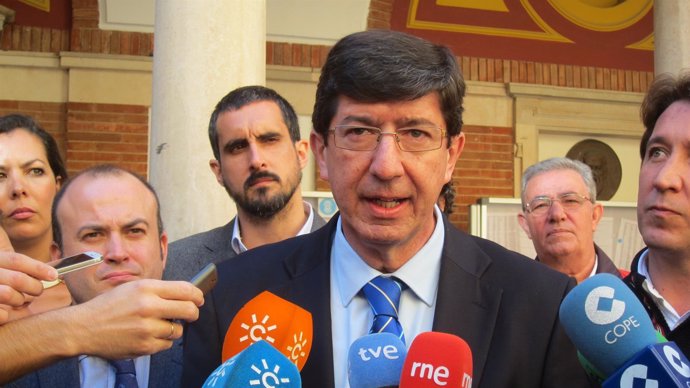 El líder de Ciudadanos en Andalucía, Juan Marín