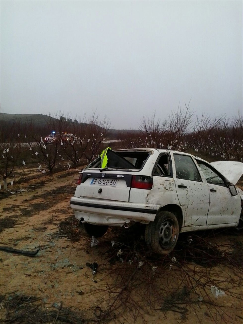 Accidente en la A-221.