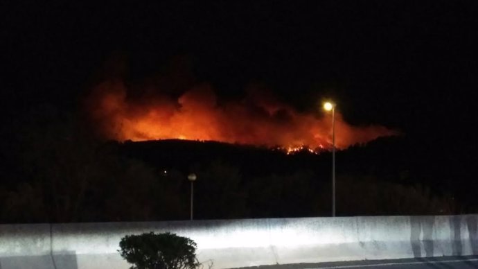 Incendio en Berango