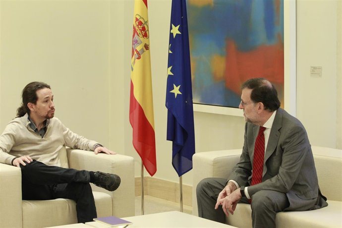 Rajoy recibe a Pablo Iglesias en Moncloa