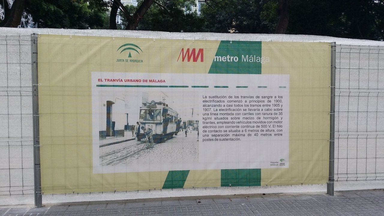 Tranvía metro alameda exposición cultura junta vallado obras
