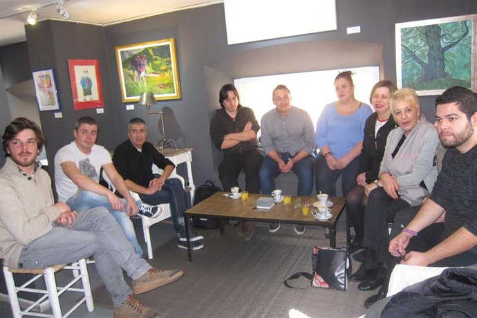 Los concejales de Podemos del Ayuntamiento de Oviedo, Llanera y Langreo. 