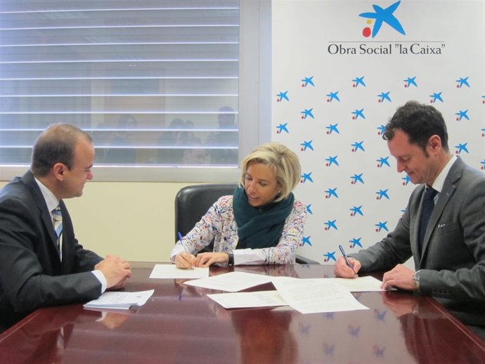 García, Martínez-Cachá y Cuartero, en la rueda de prensa