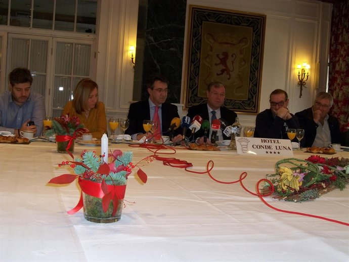 El alcalde de León, Antonio Silván, y el presidente de la Diputación.