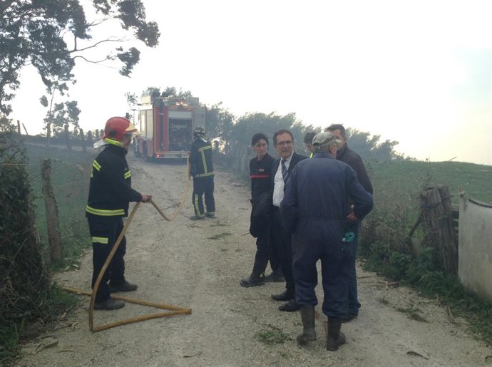 Visita un incendio forestal 