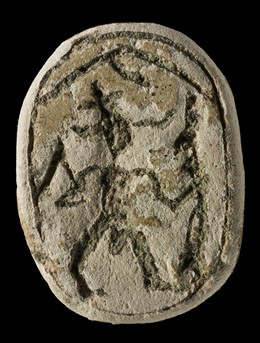 Escarabeo egipcio de un yacimiento de Ayamonte. 