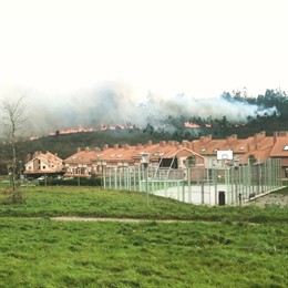 Incendio cerca de la Fresneda