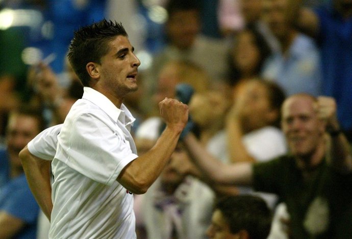 Javier Portillo en su etapa como jugador del Real Madrid