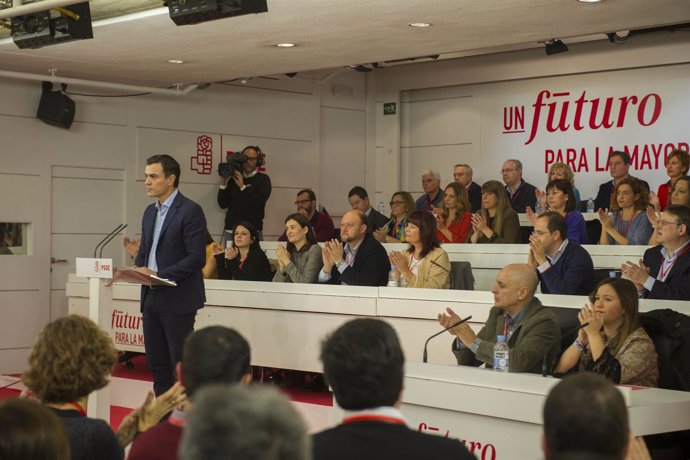 Comité del PSOE en Madird