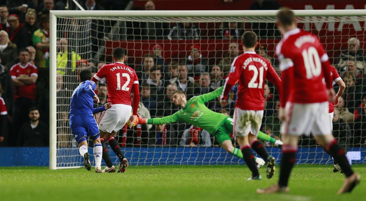 De Gea para a Pedro en el Manchester United - Chelsea 