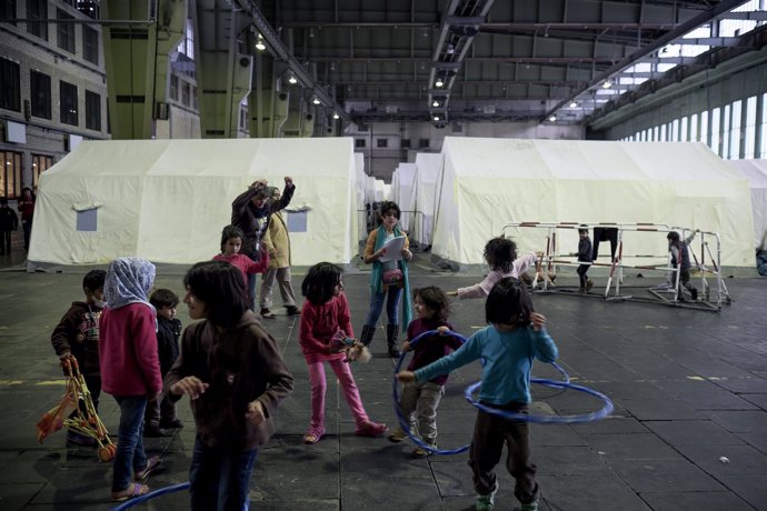 Niños refugiados en Berlín,  Alemania