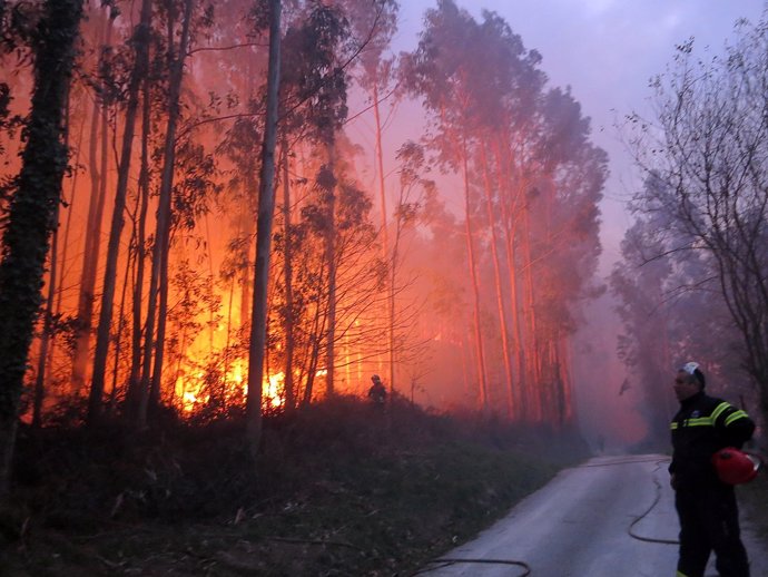 Incendio en Torrelavega 
