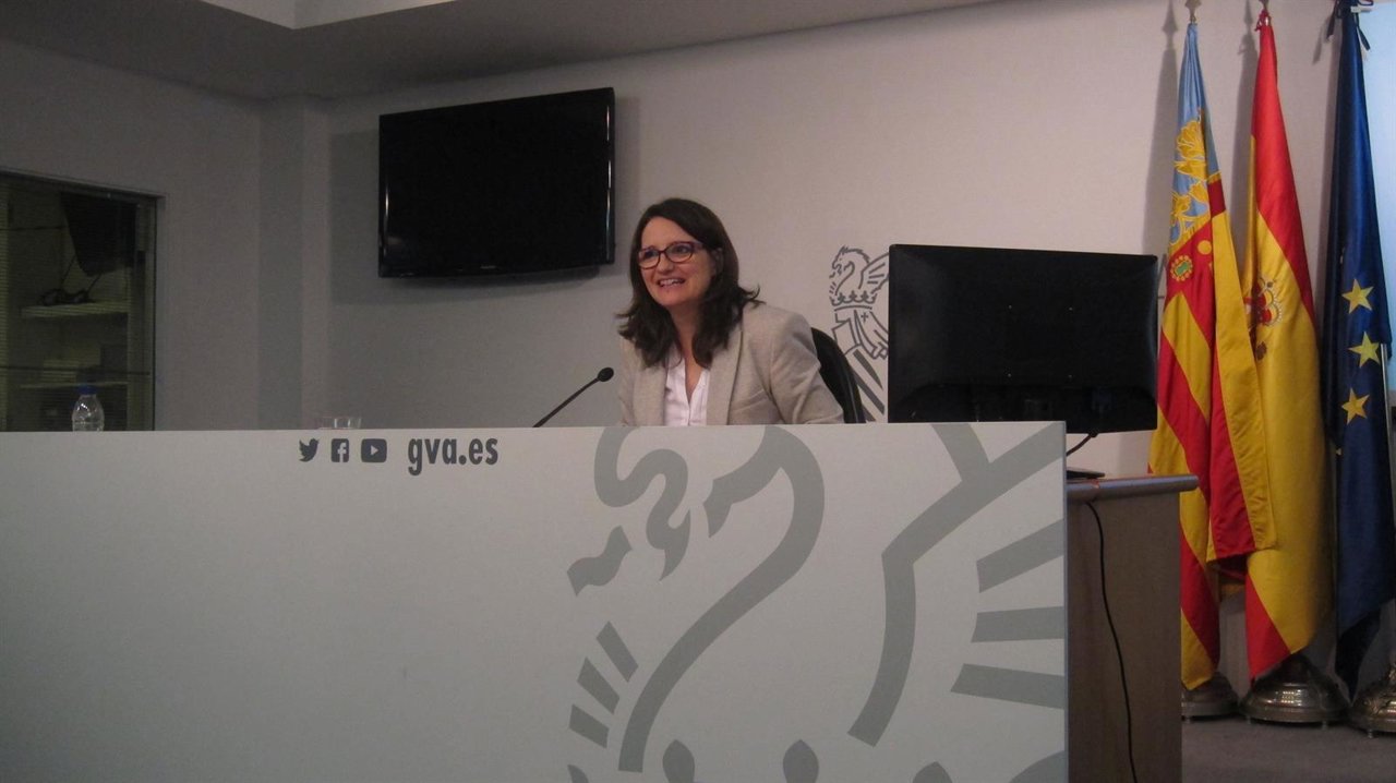 Rueda de prensa de Oltra tras el pleno del Consell