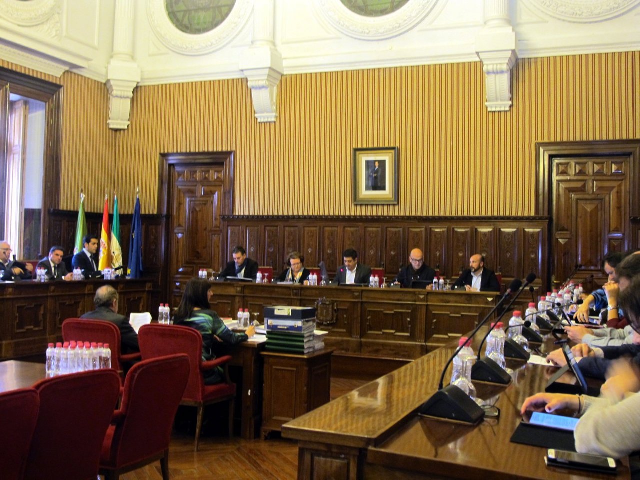 Celebración de un pleno de la Diputación de Jaén.