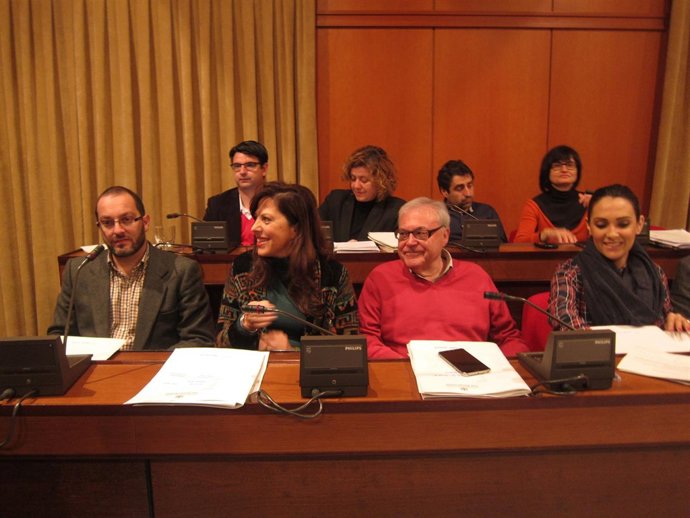 Bancada del gobierno local en el Pleno